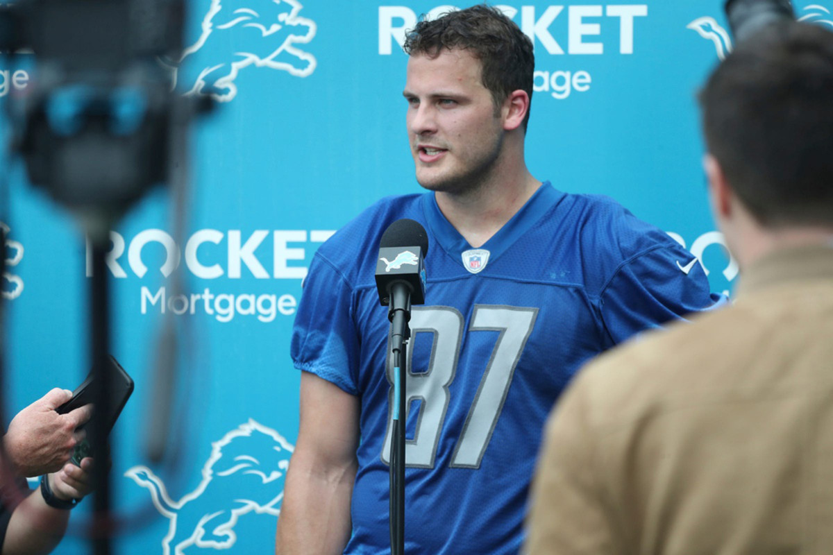 Detroit Lions tight end Sam LaPorta